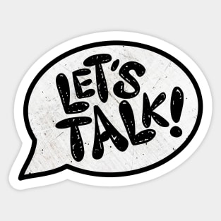 Let's Talk Sticker